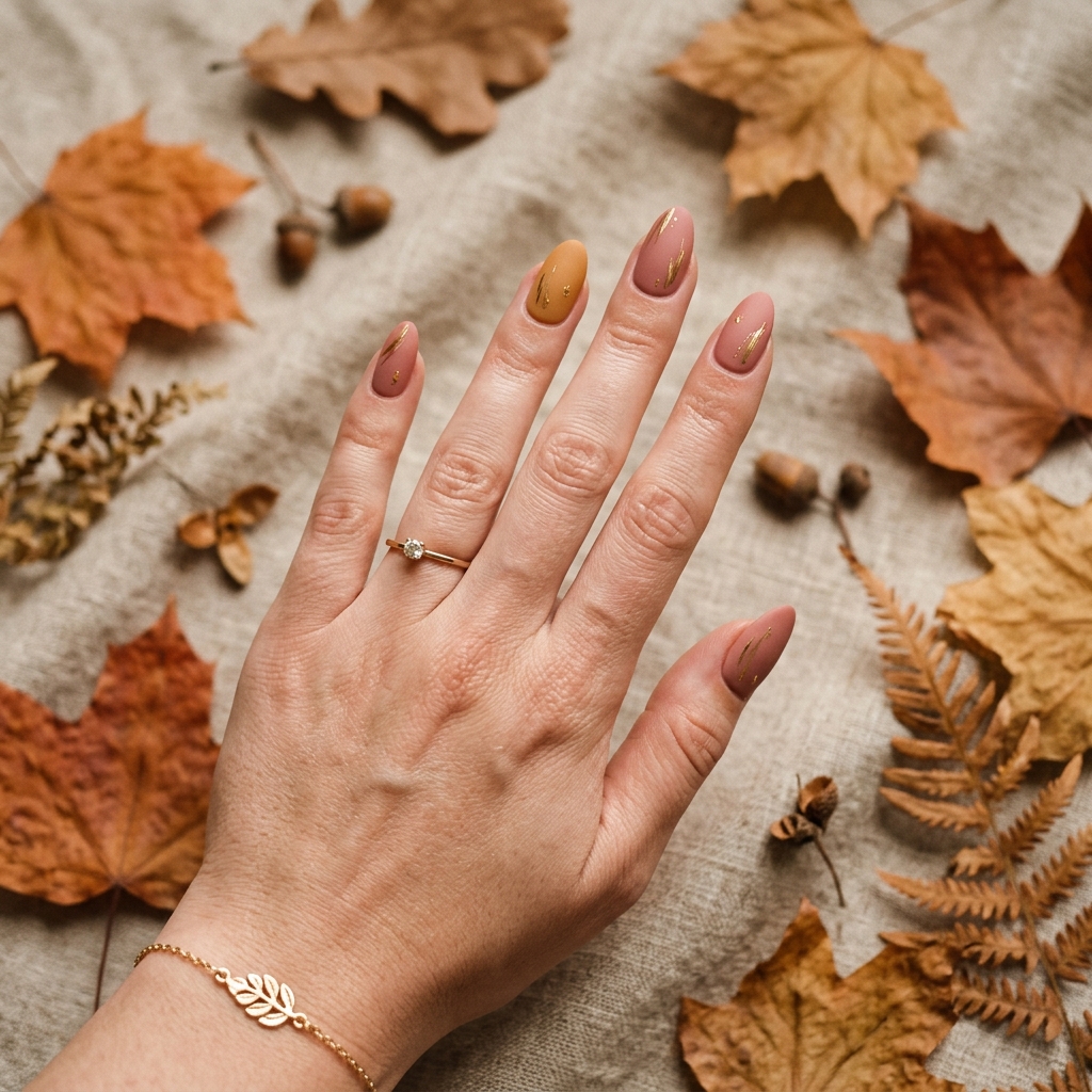September Nails Ideas: 27 Creative Looks to Welcome the New Season 4 Early Fall Nail Art Ideas