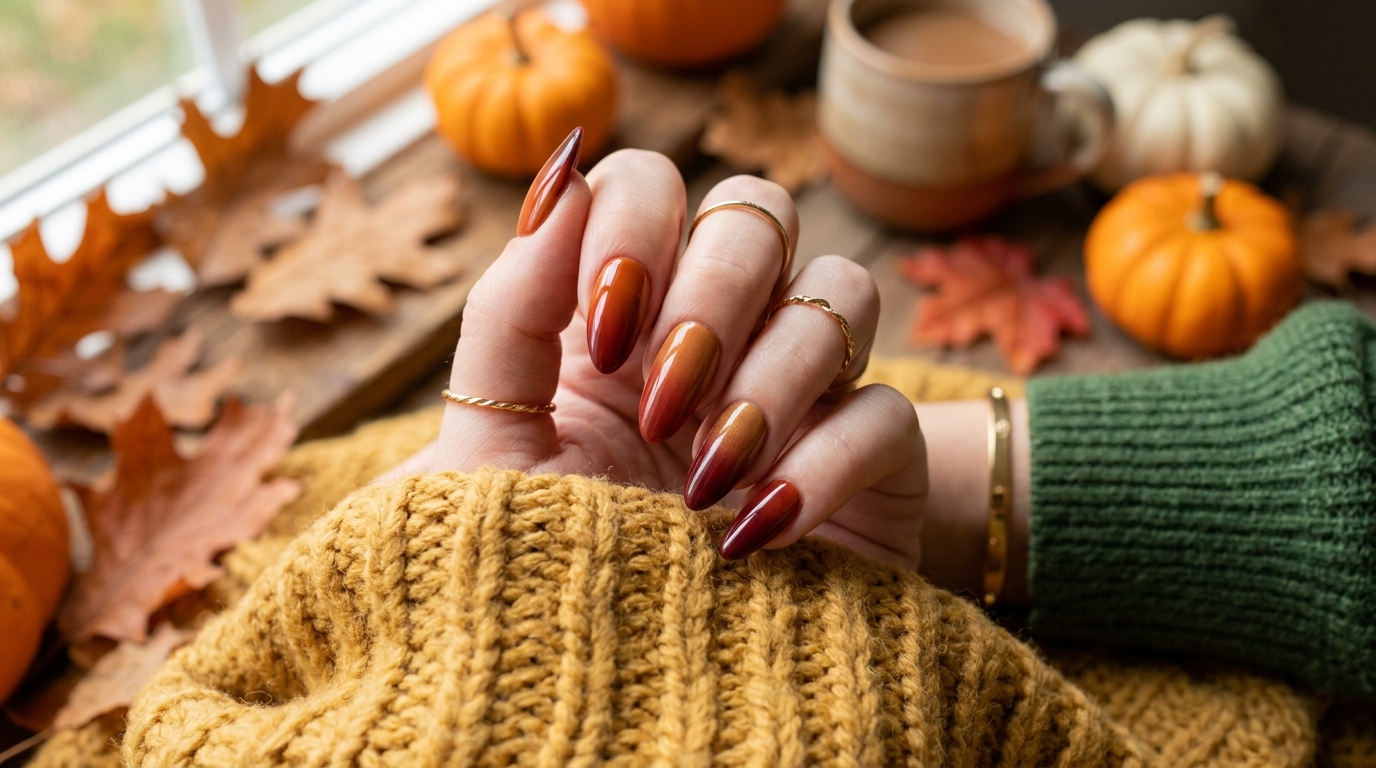Fall Ombre Nails