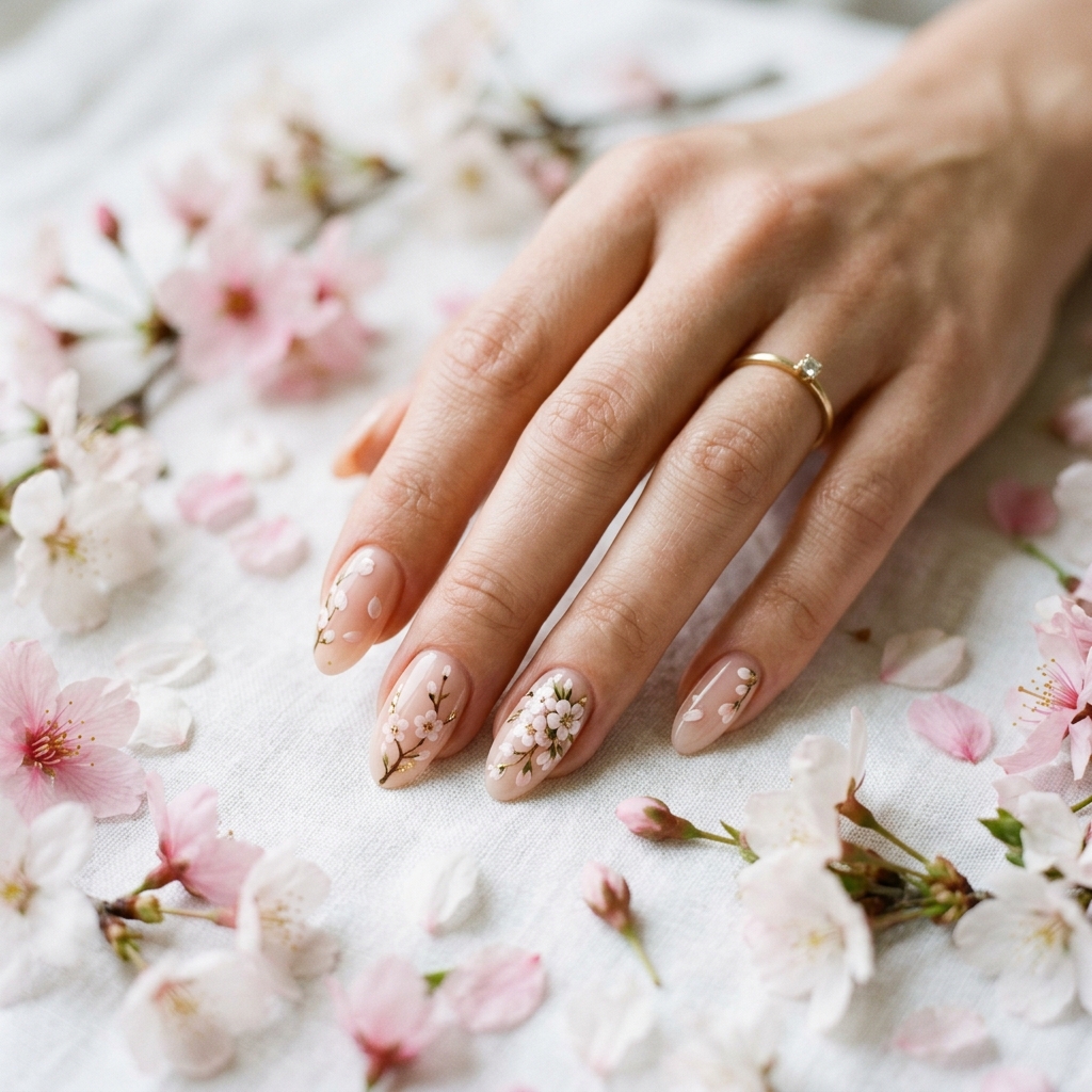 Gel Nail Designs Ideas: 27 Stunning Looks Worth Saving for Your Next Appointment 10 Floral Gel Nail Designs Ideas