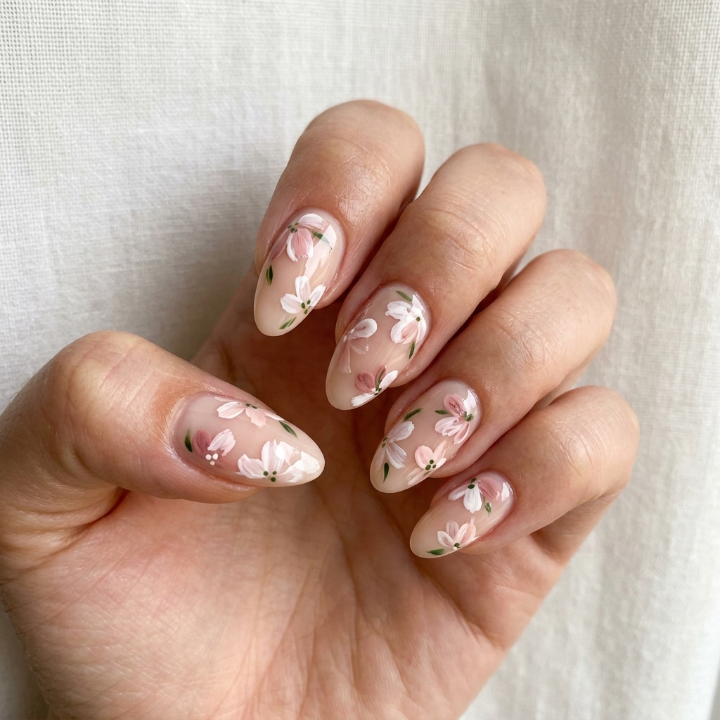 30 Trendy Nail Designs: Stunning Ideas to Inspire Your Next Manicure 6 Trendy Floral Nail Designs