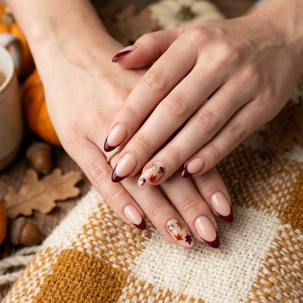 Thanksgiving Nails Ideas: The Ultimate Guide to Festive Manicures This Season 14 French Tip Thanksgiving Nails Ideas