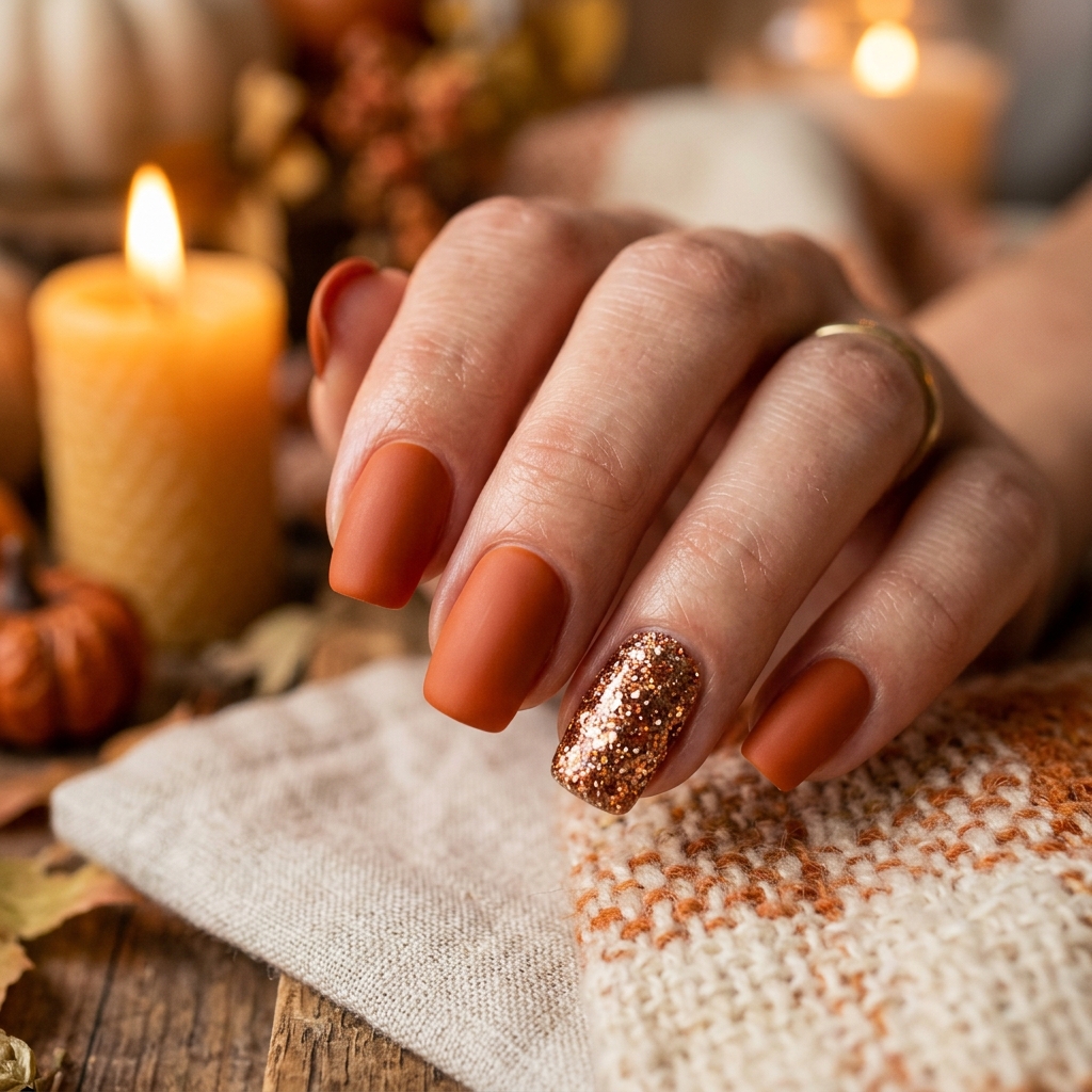 Thanksgiving Nails Ideas: The Ultimate Guide to Festive Manicures This Season 15 Glitter Thanksgiving Nails Ideas