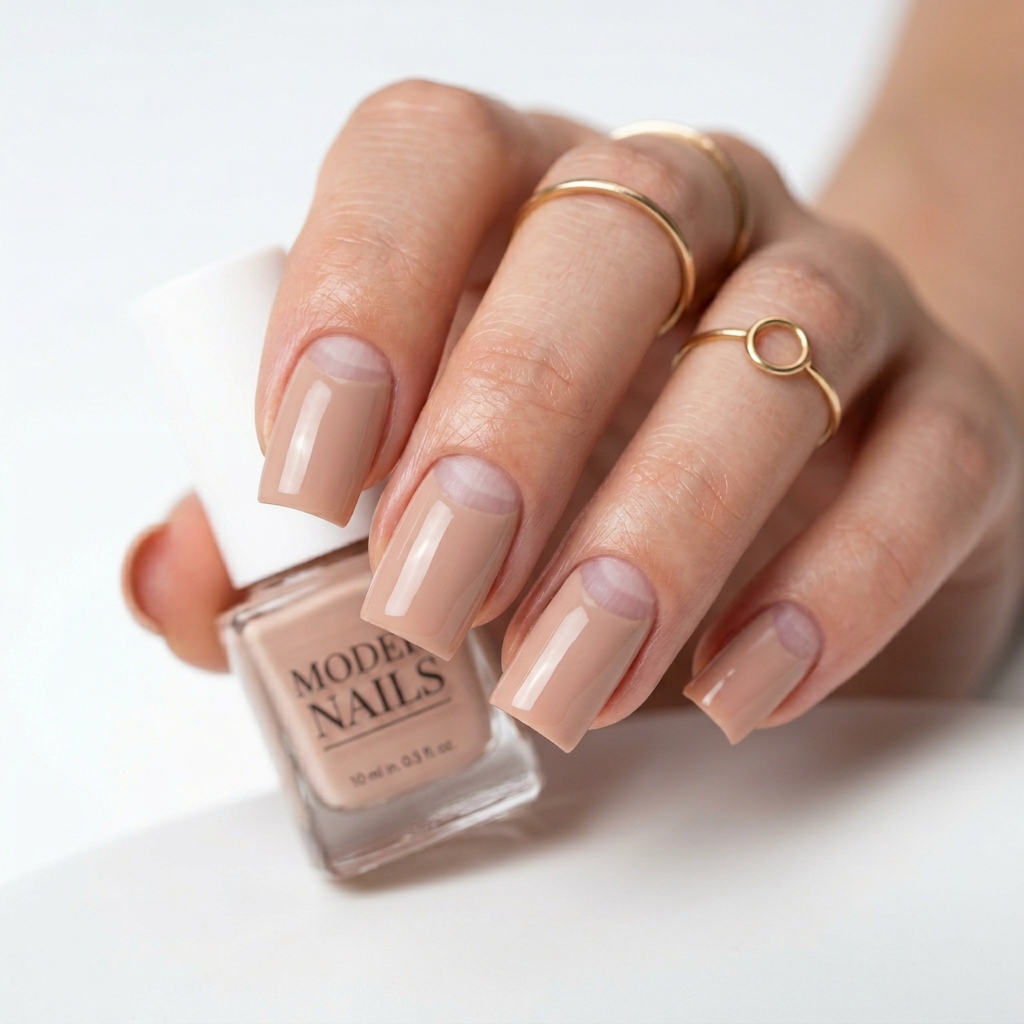 Minimalist Nails Ideas: Your Ultimate Guide to Clean and Elegant Nail Art 19 Half Moon Nails Ideas