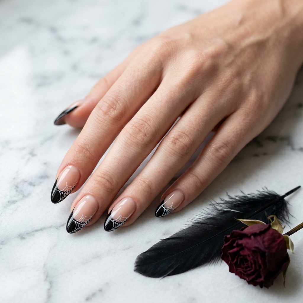 Halloween French Tip Nail Ideas