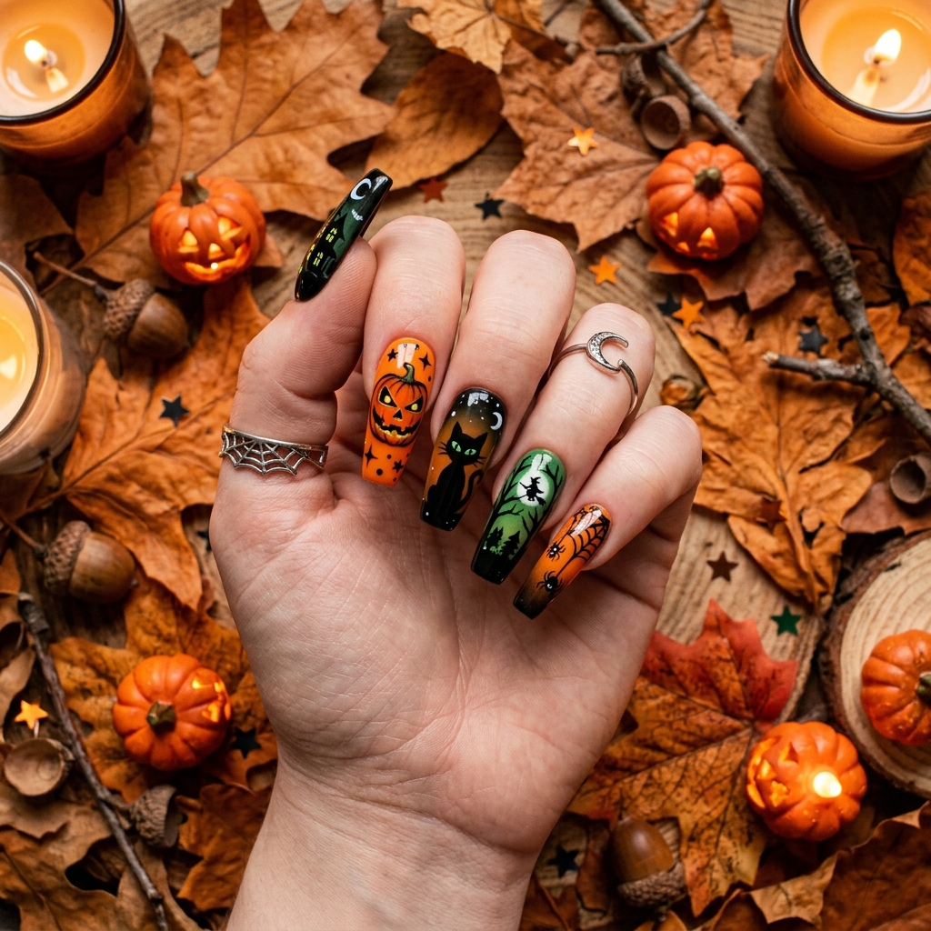 Spooky Nails Ideas: 27 Creepy and Creative Designs to Try This Season 2 Halloween Spooky Nails Designs
