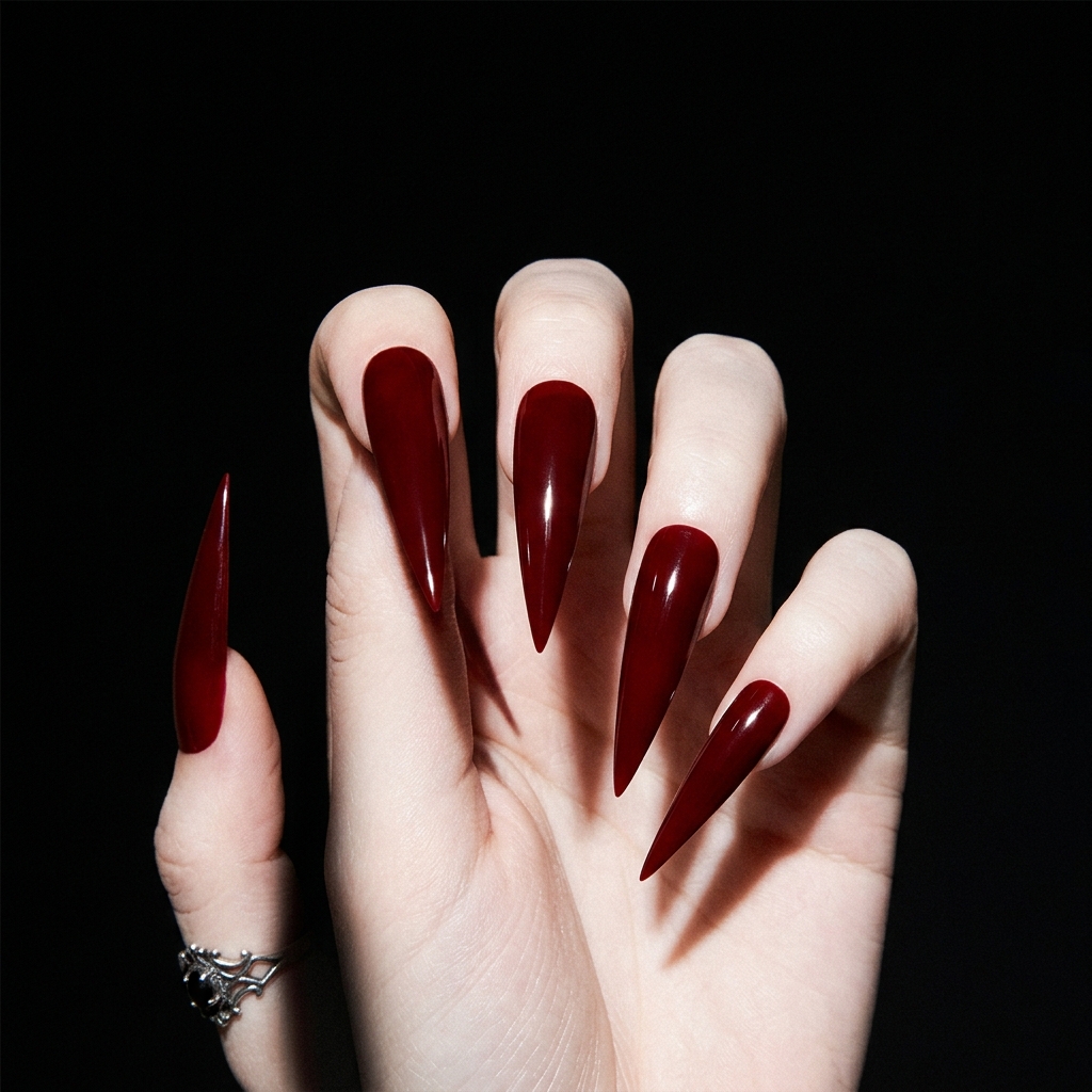 Halloween Stiletto Nail Ideas