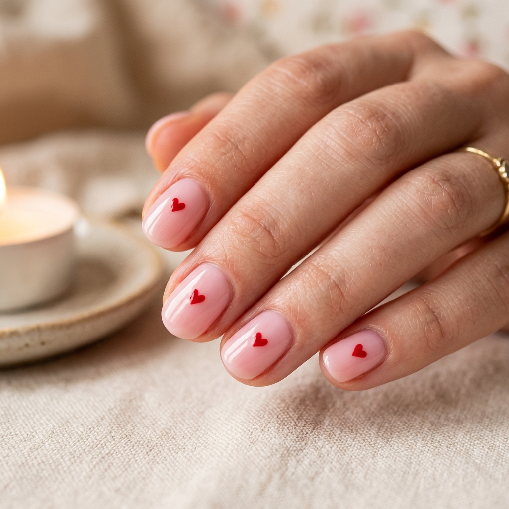 27 Simple Nail Designs Ideas: Your Ultimate Guide to Effortlessly Beautiful Nails 24 Heart Simple Nail Designs Ideas