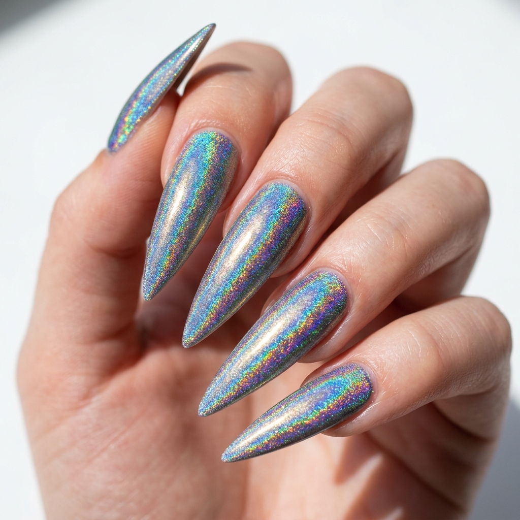 30 Trendy Nail Designs: Stunning Ideas to Inspire Your Next Manicure 12 Holographic Trendy Nail Designs
