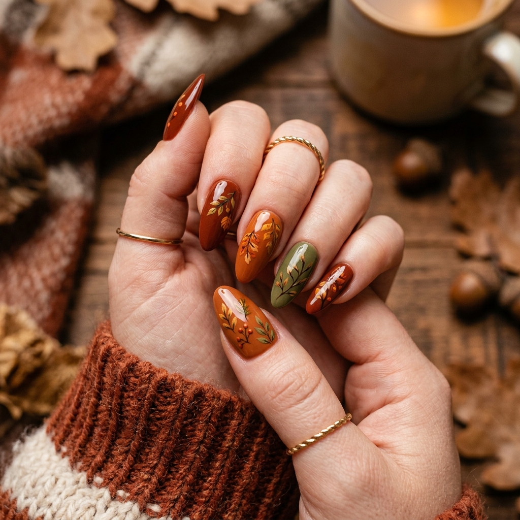30Long Nail Designs: Stunning Ideas to Inspire Your Next Manicure 30 Long Nail Design for Autumn
