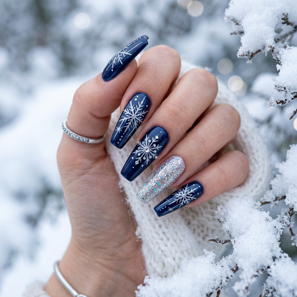 30Long Nail Designs: Stunning Ideas to Inspire Your Next Manicure 29 Long Nail Designs for Winter