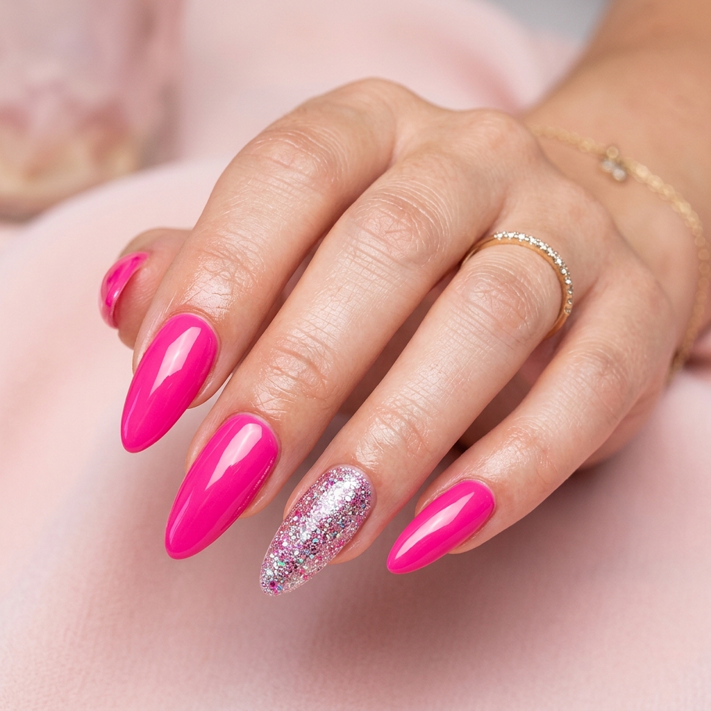 30Long Nail Designs: Stunning Ideas to Inspire Your Next Manicure 22 Pink Long Nail Designs