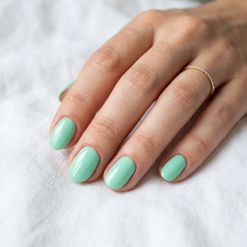 27 Stunning Green Nail Designs Ideas to Inspire Your Next Manicure 6 Mint green nail designs ideas 202605122200