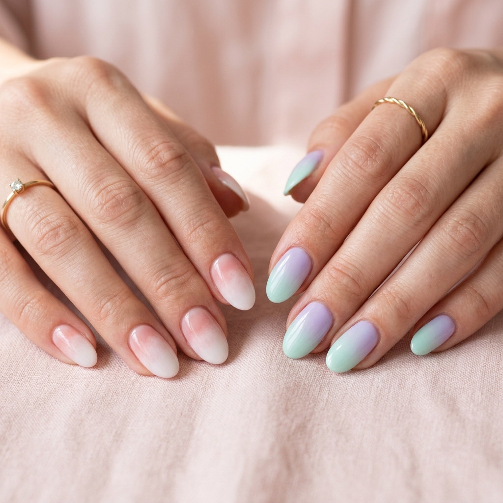 Spring Nail Designs: 27 Fresh and Beautiful Ideas for Your Next Manicure 7 Spring Nail Designs with Ombre and Gradient Effects Ideas