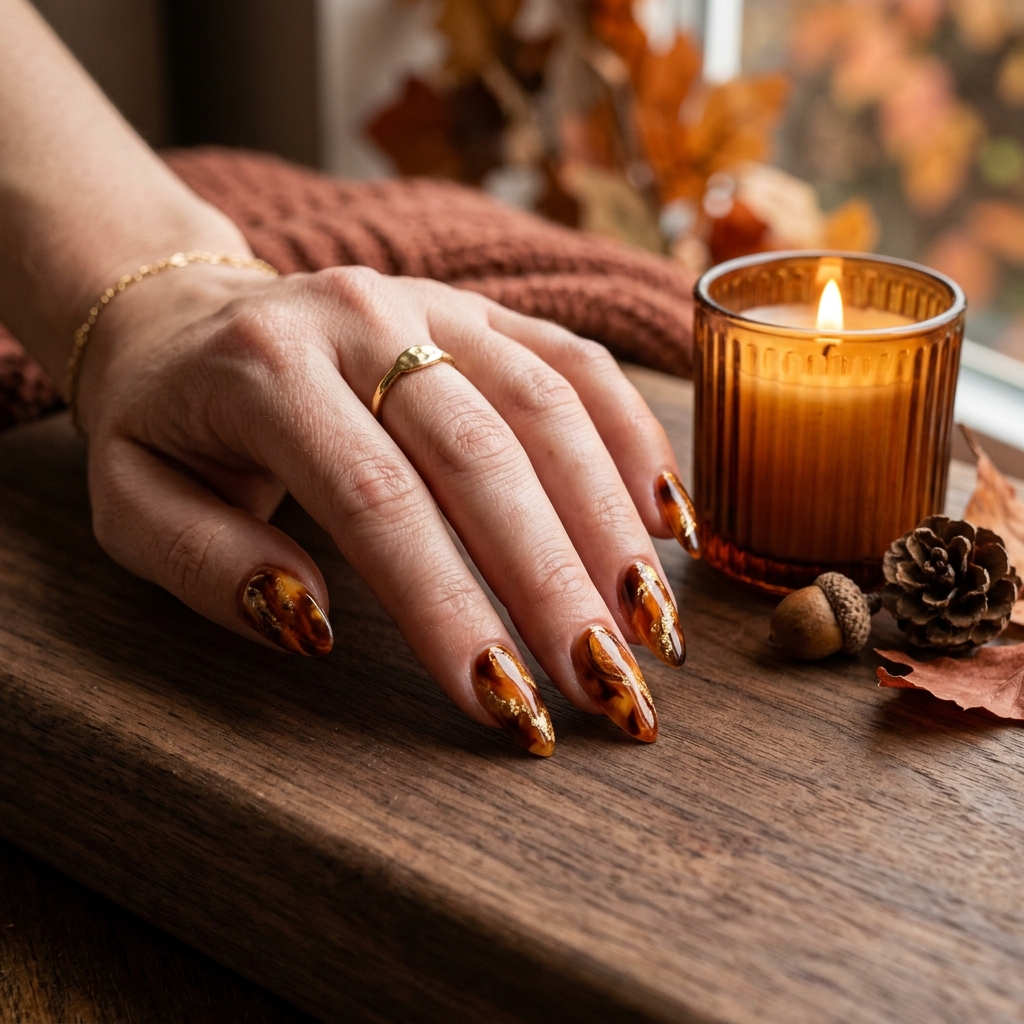 October Nails Ideas: 27 Stunning Looks for the Most Creative Month of the Year 24 October Swirl and Marble Nails Ideas