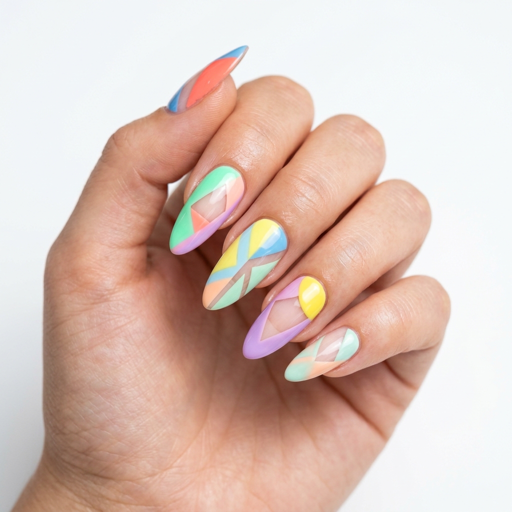 27 Summer Nail Ideas That Are Totally Trending Right Now 29 Negative Space Summer Nail Idea