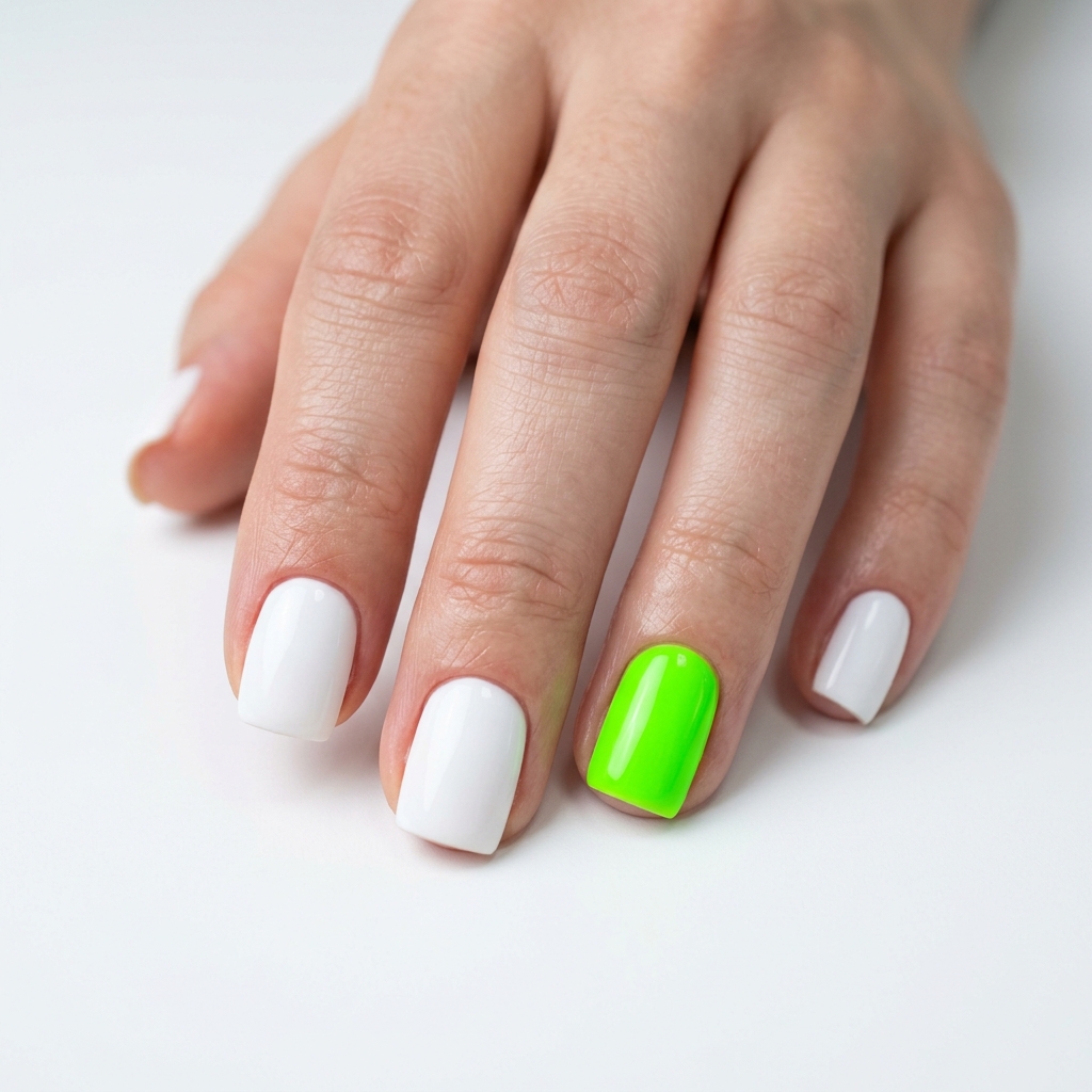 27 Stunning Green Nail Designs Ideas to Inspire Your Next Manicure 9 Neon green nail designs ideas 202605122204