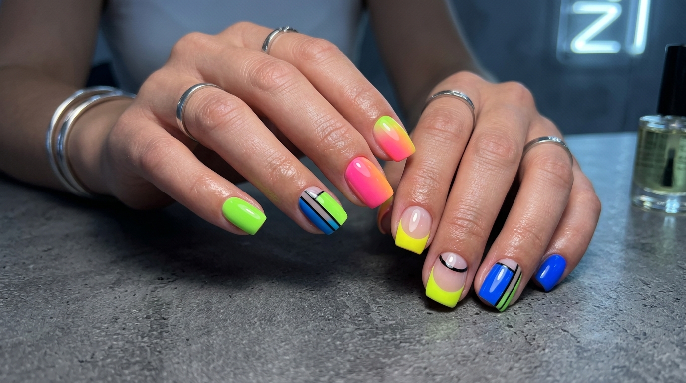 neon nail designs