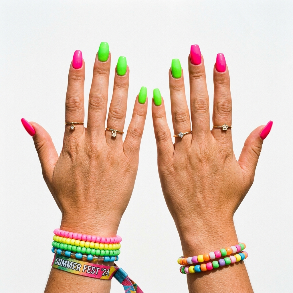 27 Summer Nail Ideas That Are Totally Trending Right Now 17 Neon Summer Nail Ideas
