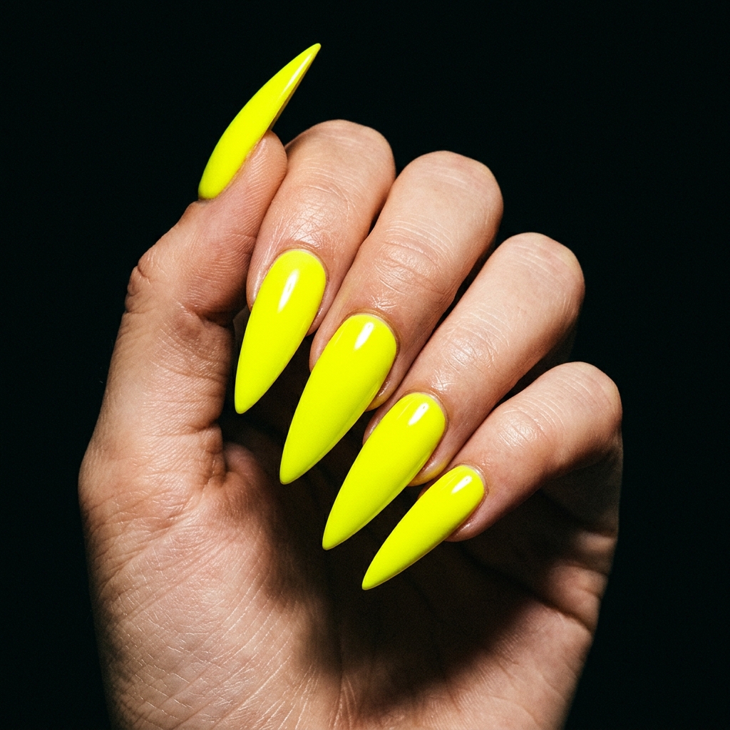 Neon Yellow Nail Designs