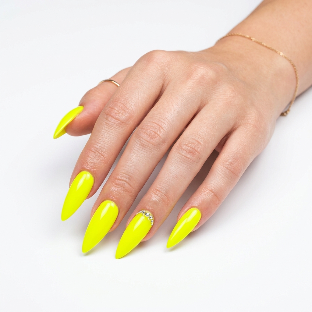 30 neon nail designs: How to Balance Bold Nail Colors Like a Pro 5 Yellow Neon Nail Designs