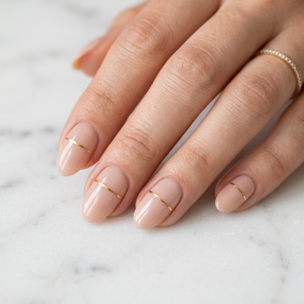 Minimalist Nails Ideas: Your Ultimate Guide to Clean and Elegant Nail Art 7 Single Line Nails Ideas