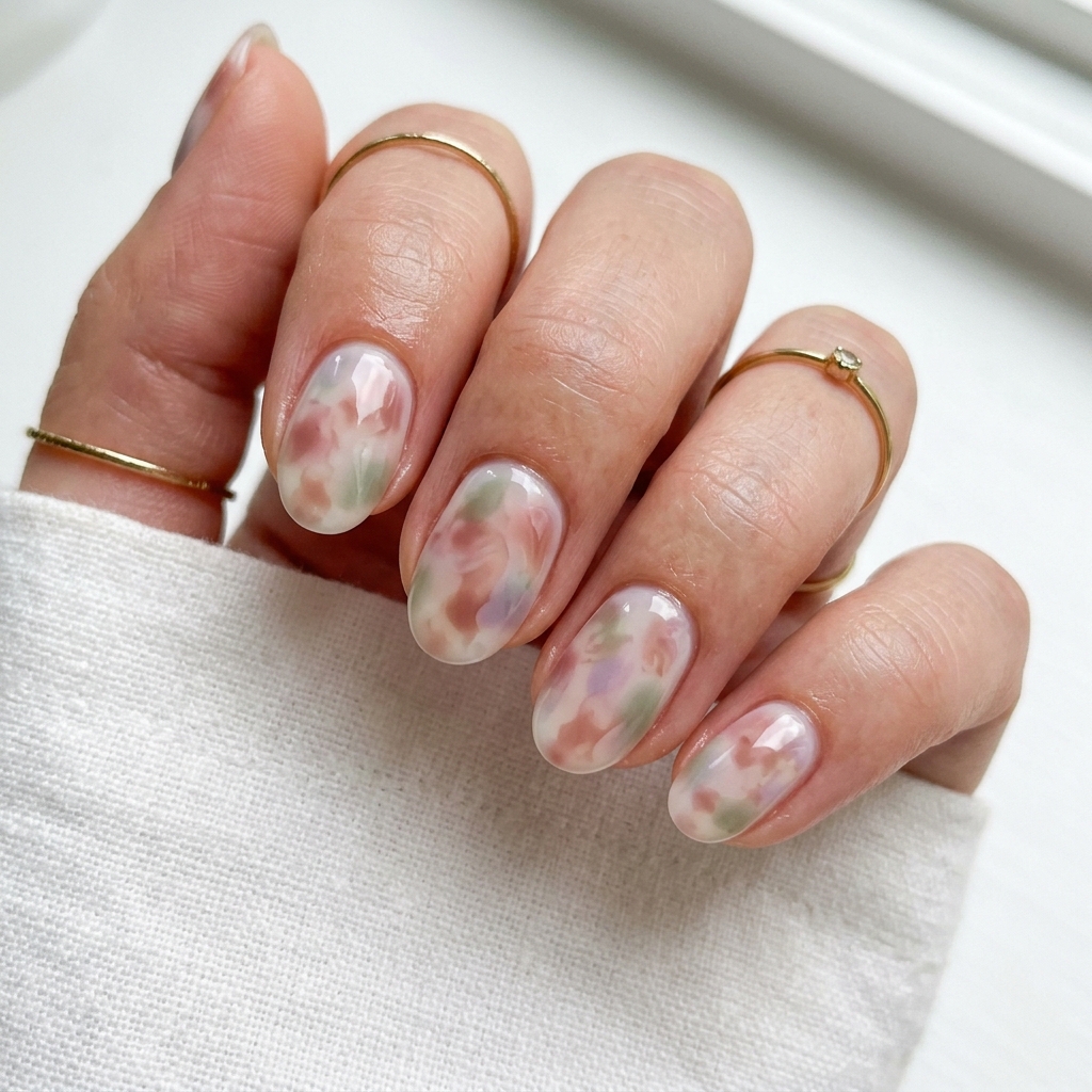 27 Beautiful Tortoise Shell Nails Ideas to Inspire Your Next Manicure 5 Pastel Tortoise Shell Nails 202605181713