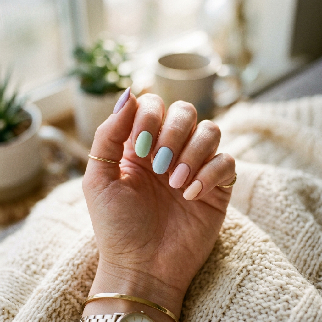 27 Simple Nail Designs Ideas: Your Ultimate Guide to Effortlessly Beautiful Nails 6 Pastel Simple Nail Designs Ideas