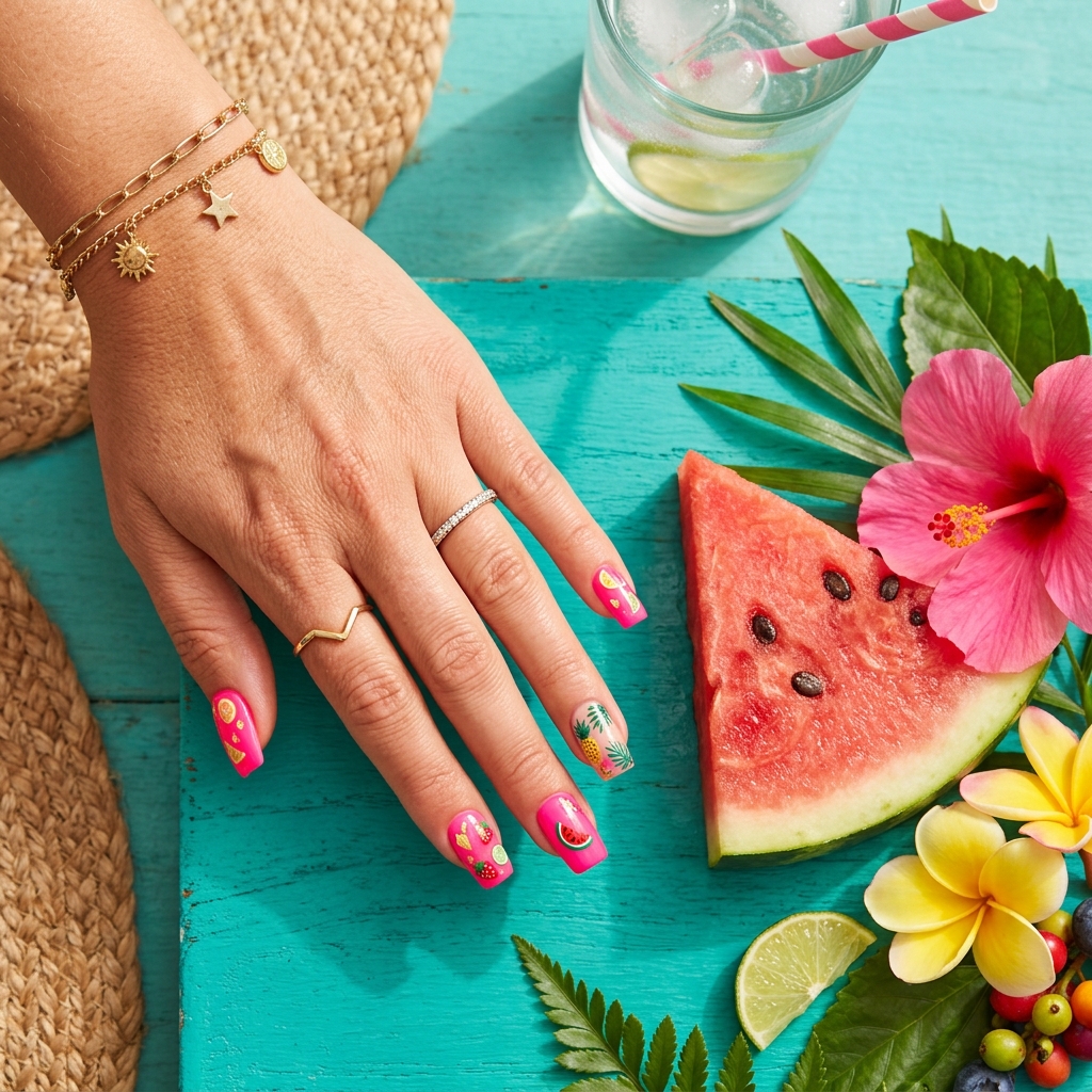 27 Pink Nail Designs Ideas: Stunning Looks to Inspire Your Next Manicure 23 Pink Summer Nail Designs