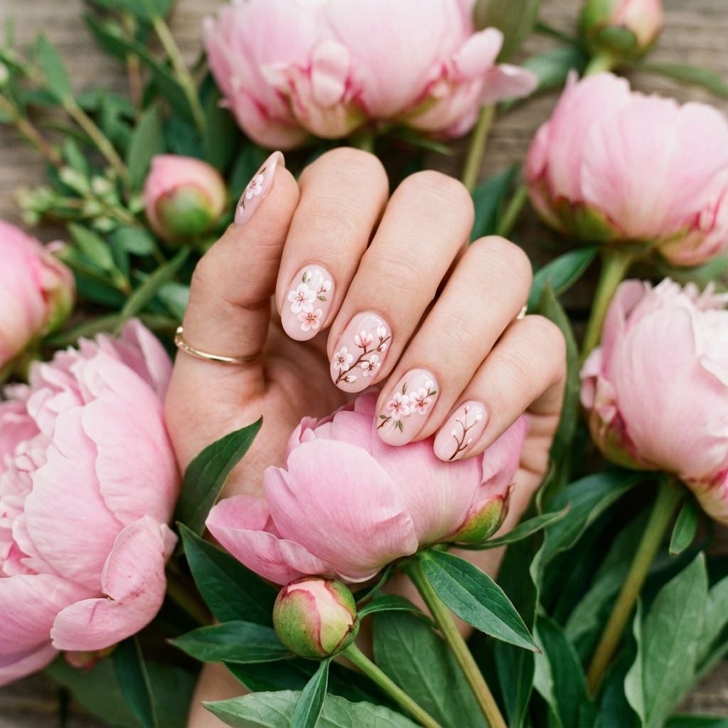 27 Pink Nail Designs Ideas: Stunning Looks to Inspire Your Next Manicure 11 Pink Floral Nail Designs