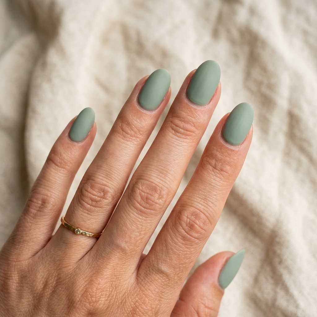 27 Stunning Green Nail Designs Ideas to Inspire Your Next Manicure 3 Sage Green Nail Designs Ideas 202605122159