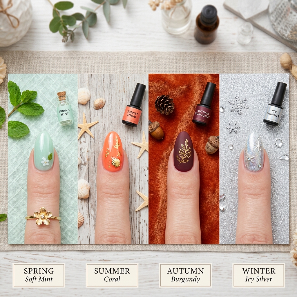 Gel Nail Designs Ideas: 27 Stunning Looks Worth Saving for Your Next Appointment 16 Seasonal Gel Nail Designs Ideas