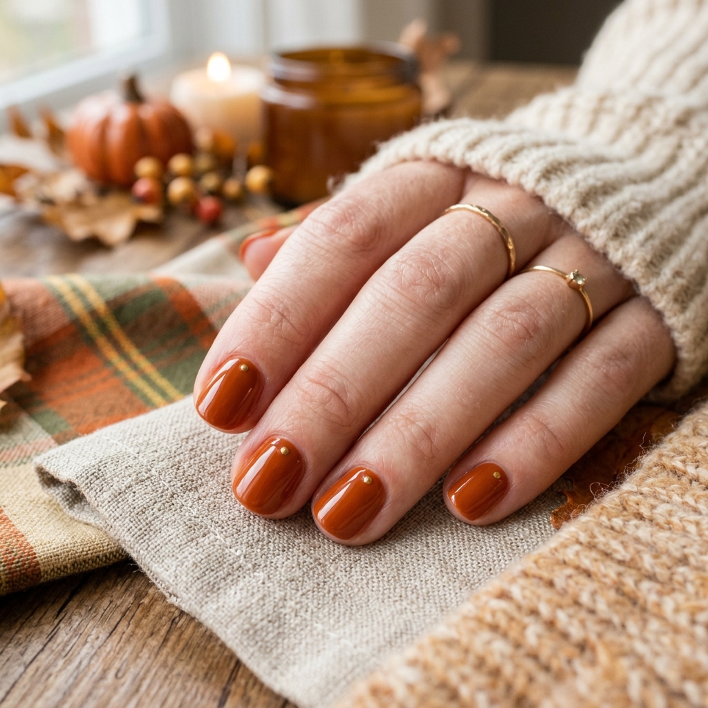 Thanksgiving Nails Ideas: The Ultimate Guide to Festive Manicures This Season 24 Short Nail Thanksgiving Nails Ideas