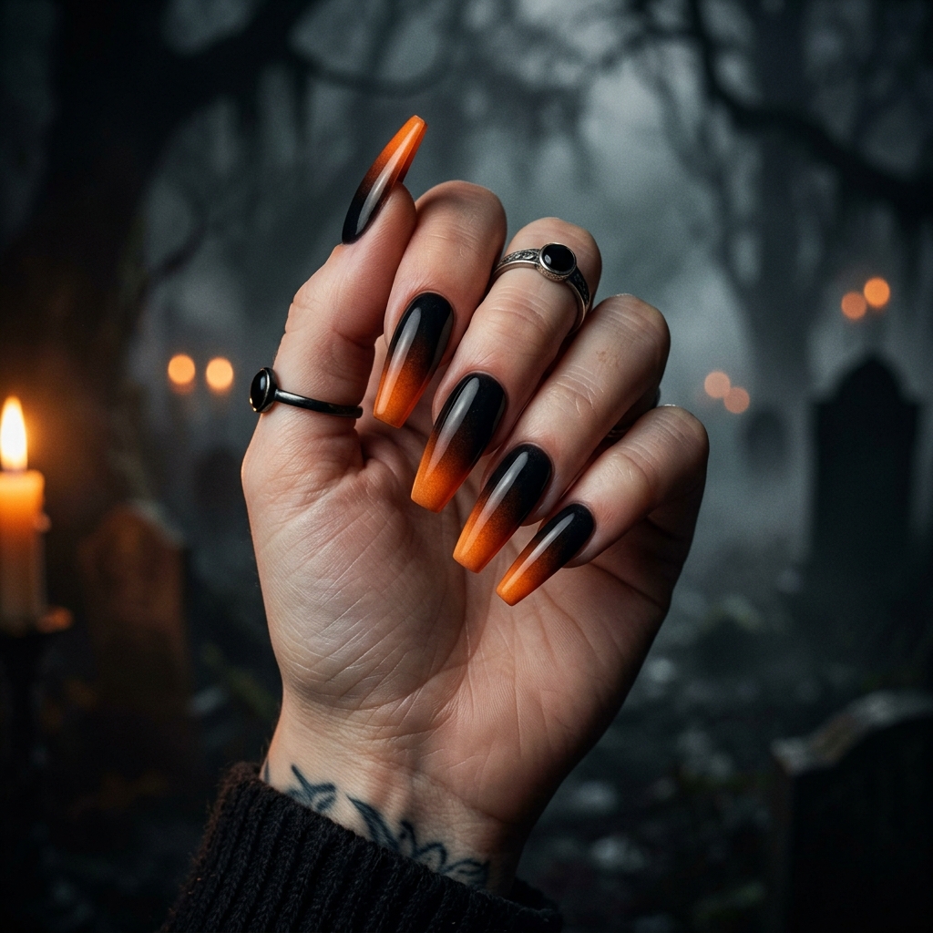 Spooky Nails Ideas: 27 Creepy and Creative Designs to Try This Season 12 Spooky Ombre Nail Designs