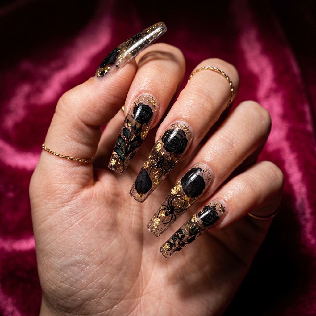 Spooky Nails Ideas: 27 Creepy and Creative Designs to Try This Season 17 Spooky Acrylic Nail Designs