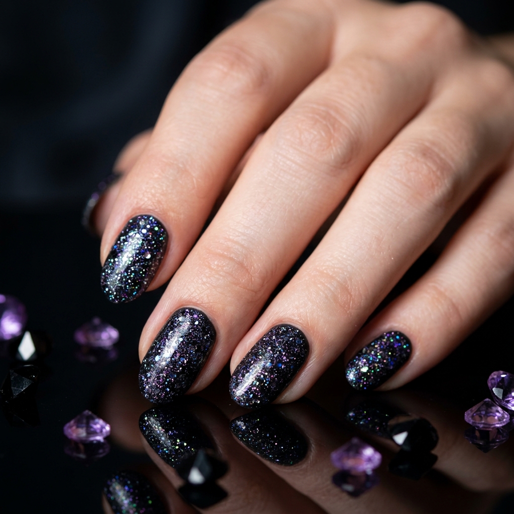 Spooky Nails Ideas: 27 Creepy and Creative Designs to Try This Season 13 Spooky Glitter Nail Designs
