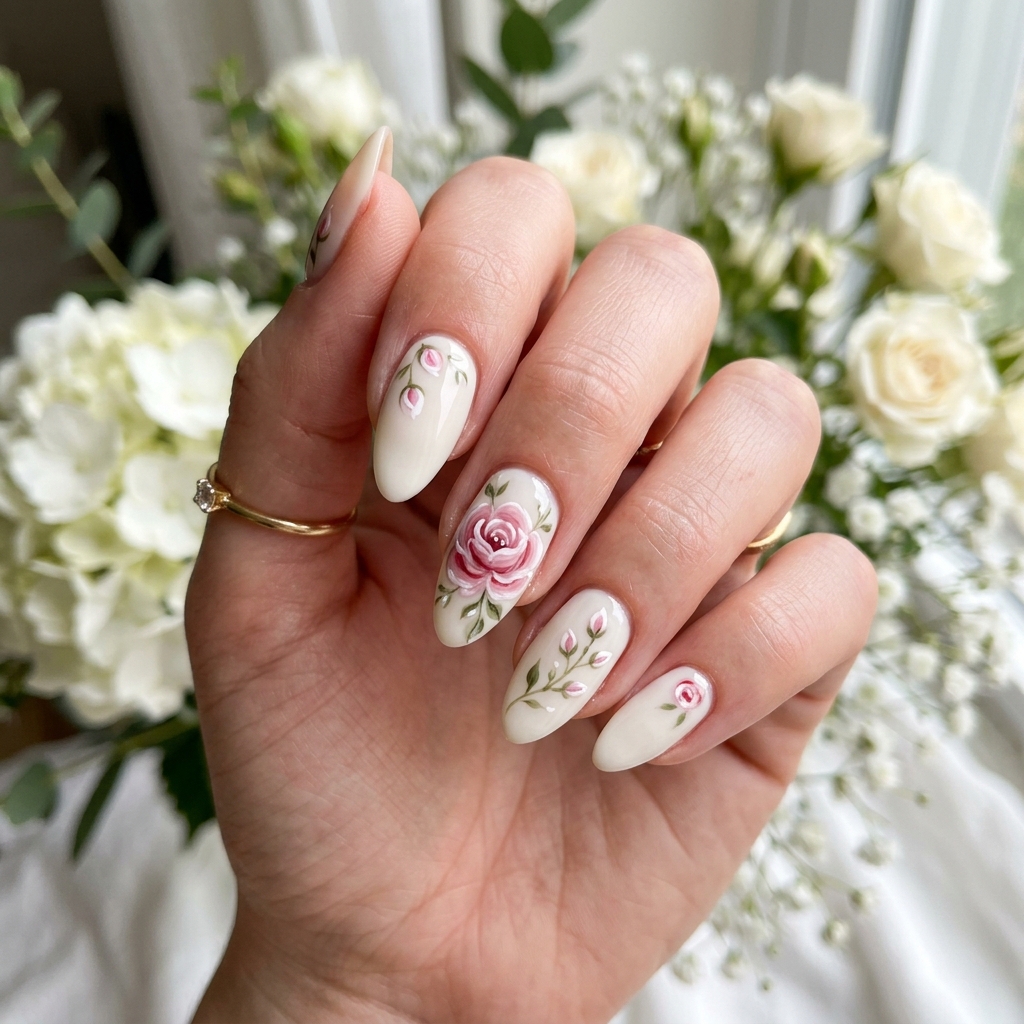 Spring Nail Designs: 27 Fresh and Beautiful Ideas for Your Next Manicure 4 Spring Nail Designs with Floral Patterns Ideas