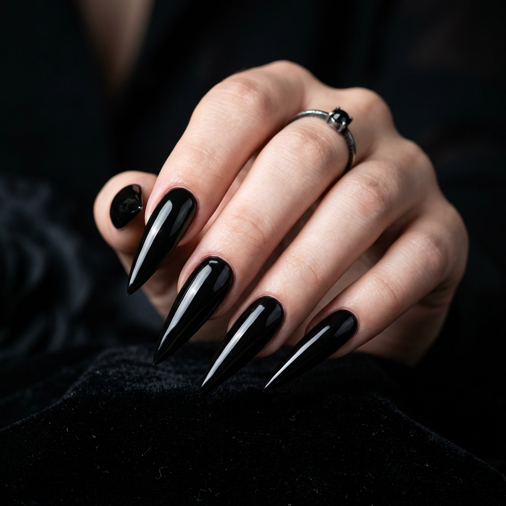 acrylic nails ideas: 27 Stunning Designs to Inspire Your Next Set 6 Stiletto Acrylic Nails Ideas