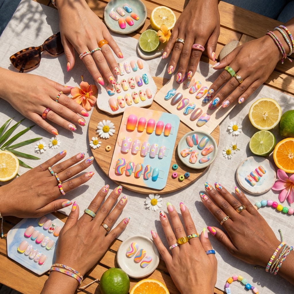 28 Summer Nail Ideas That Are Totally Trending Right Now 2 Summer nail ideas design 9191b1be