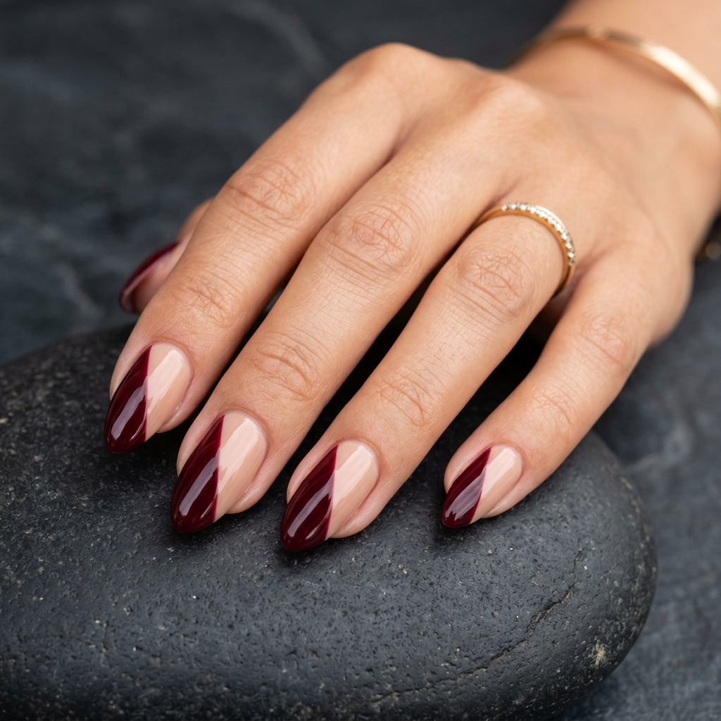 Gel Nail Designs Ideas: 27 Stunning Looks Worth Saving for Your Next Appointment 25 Two Tone Gel Nail Designs Ideas