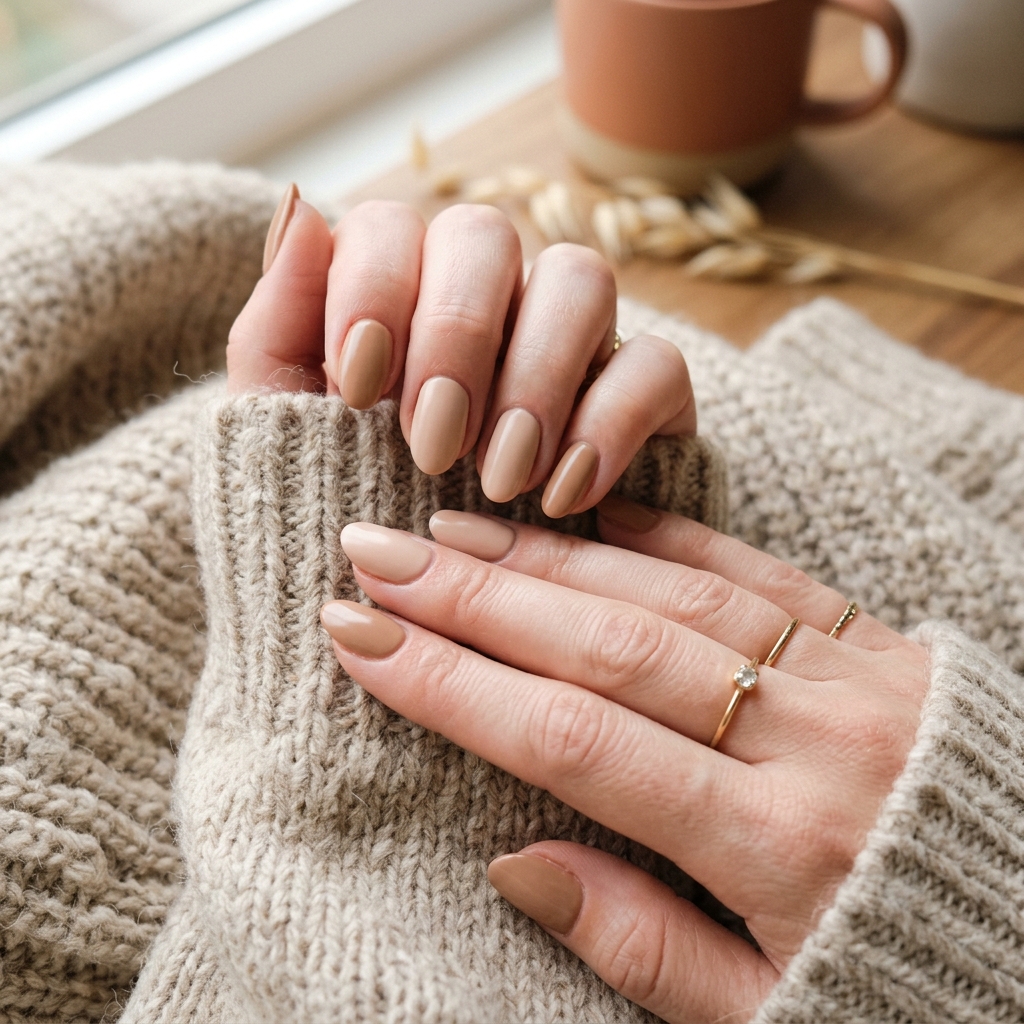 September Nails Ideas: 27 Creative Looks to Welcome the New Season 5 Warm Neutral September Nails Ideas