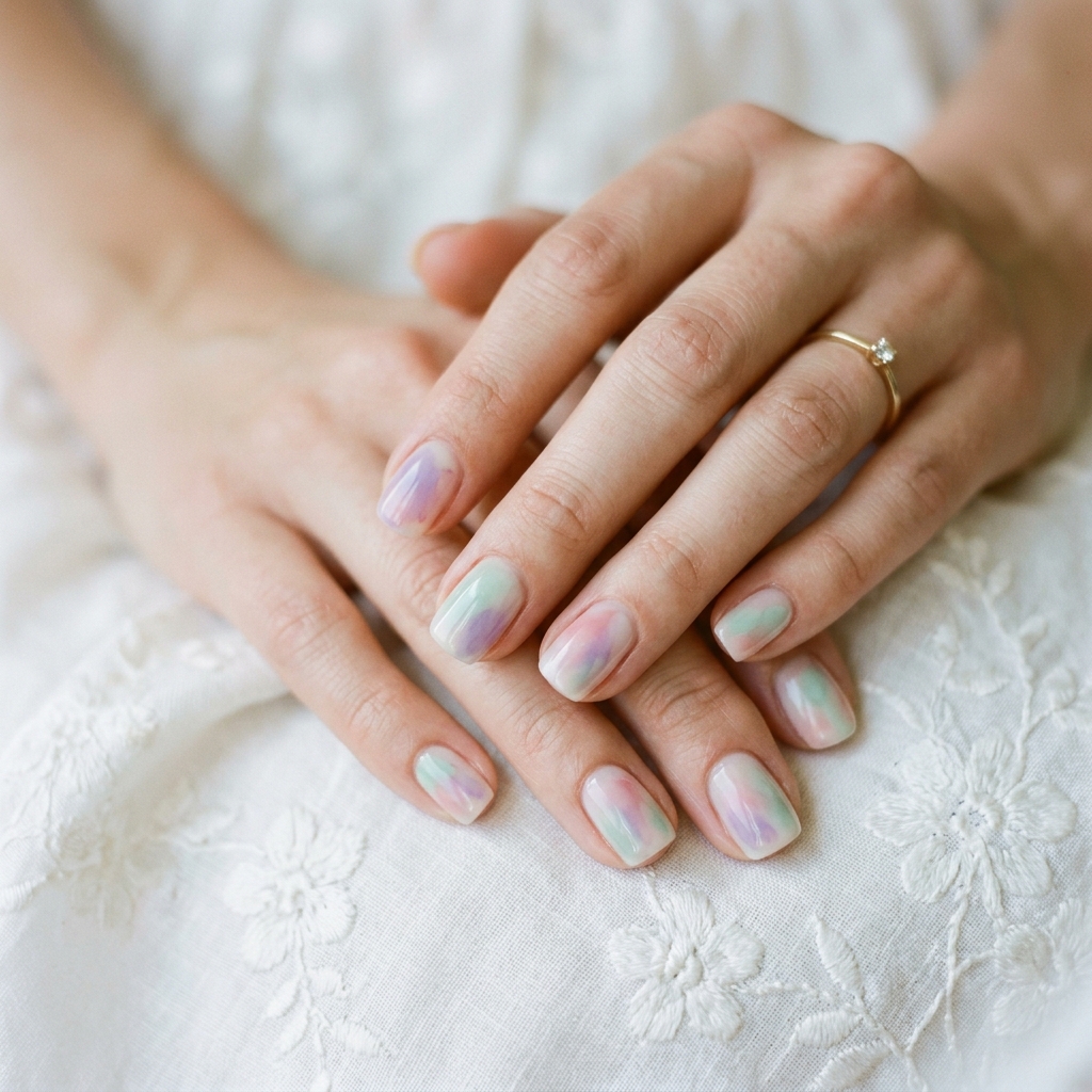 27 Summer Nail Ideas That Are Totally Trending Right Now 24 Watercolor Summer Nail Ideas