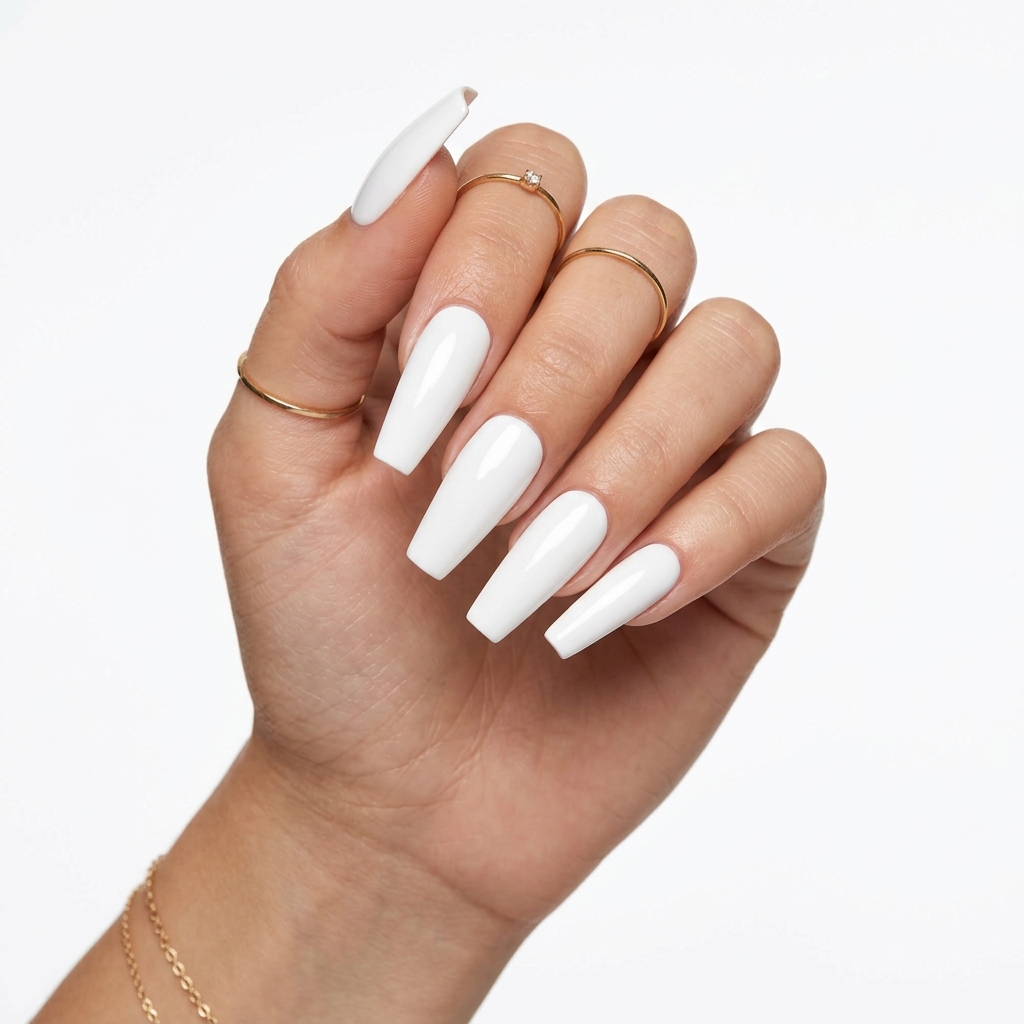 30 Trendy Nail Designs: Stunning Ideas to Inspire Your Next Manicure 14 White Trendy Nail Designs