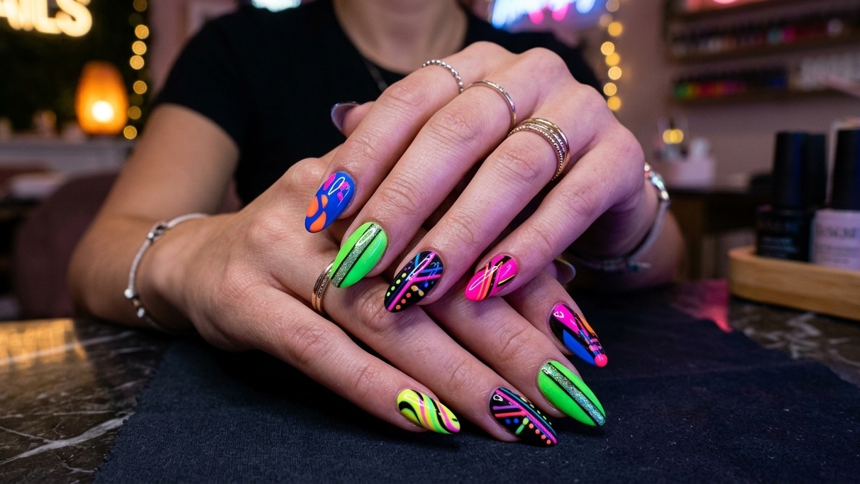 Neon Nail Designs