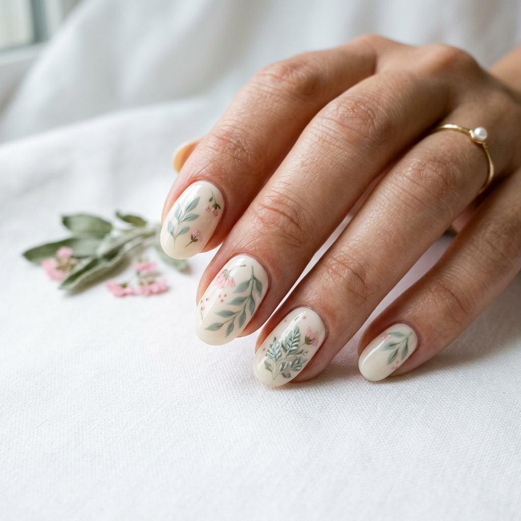 Leaf Nail Art: 30 Stunning Nature Inspired Ideas for Your Next Manicure 31 Pastel Leaf Nail Art Ideas