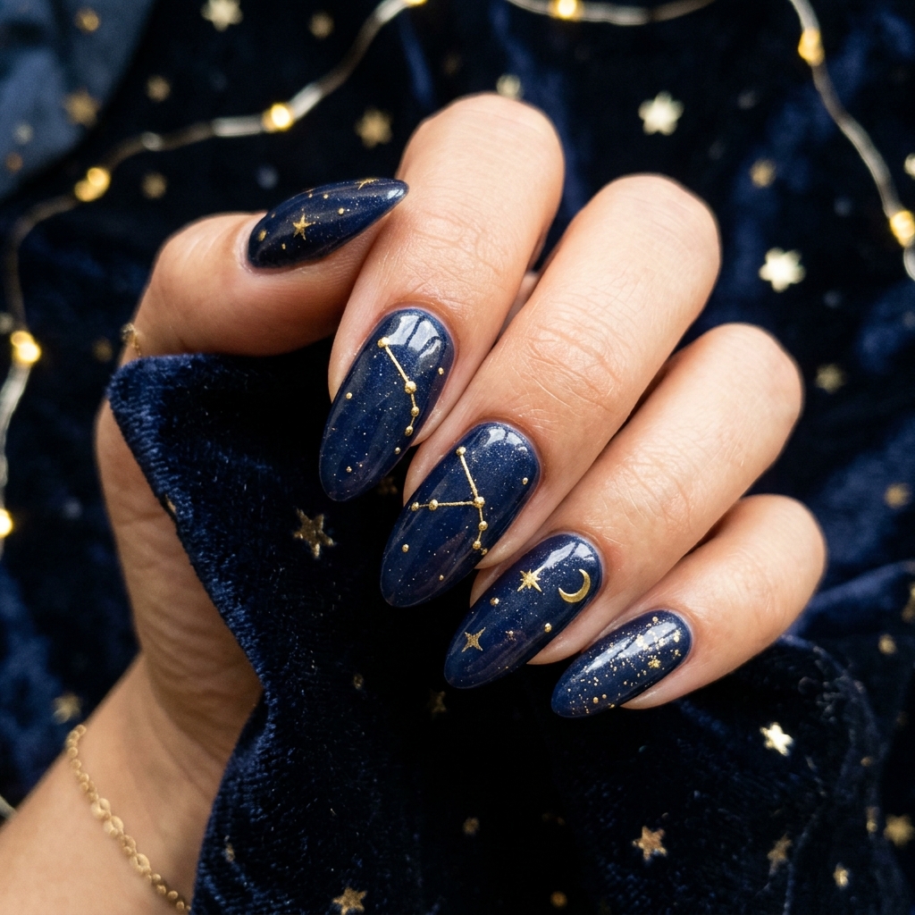 Constellation aries nails