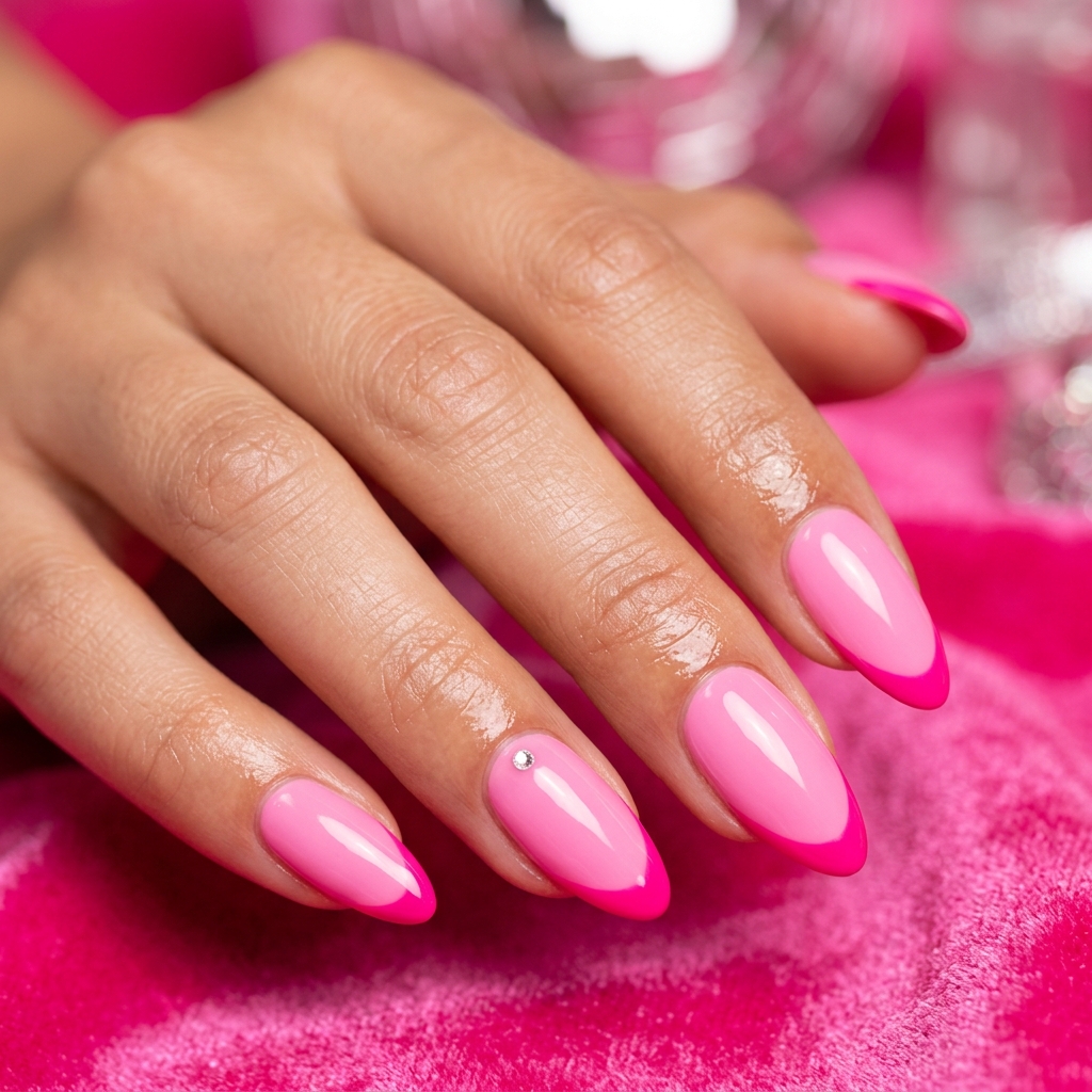 Hot Pink French Tip Nails 30 Ideas: The Ultimate Guide to Bold and Playful Nail Inspiration 8 Barbiecore Hot Pink French Tip Nails