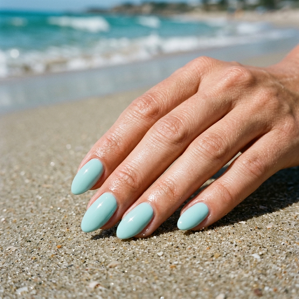 Beach Nail Ideas: 30 Refreshing Designs to Inspire Your Summer Manicure 31 Beach Nail Idea Minimalist Style