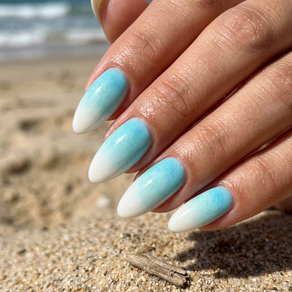 Beach Nail Ideas: 30 Refreshing Designs to Inspire Your Summer Manicure 8 Beach Nail Ideas Ombre