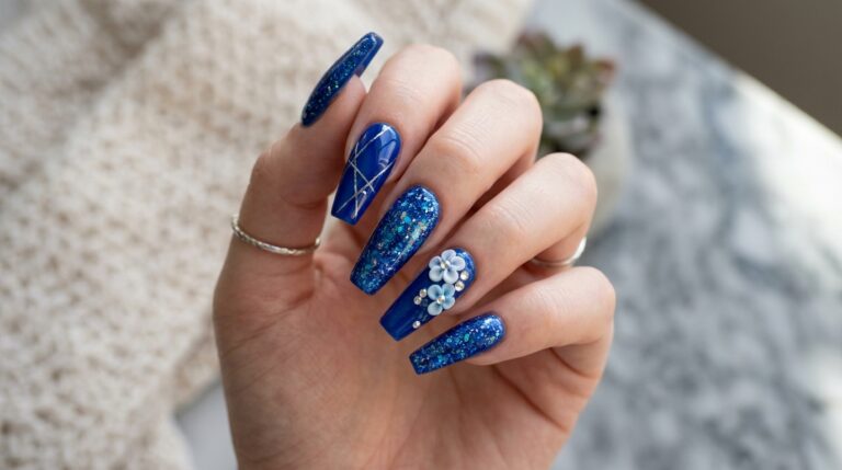 blue coffin nails