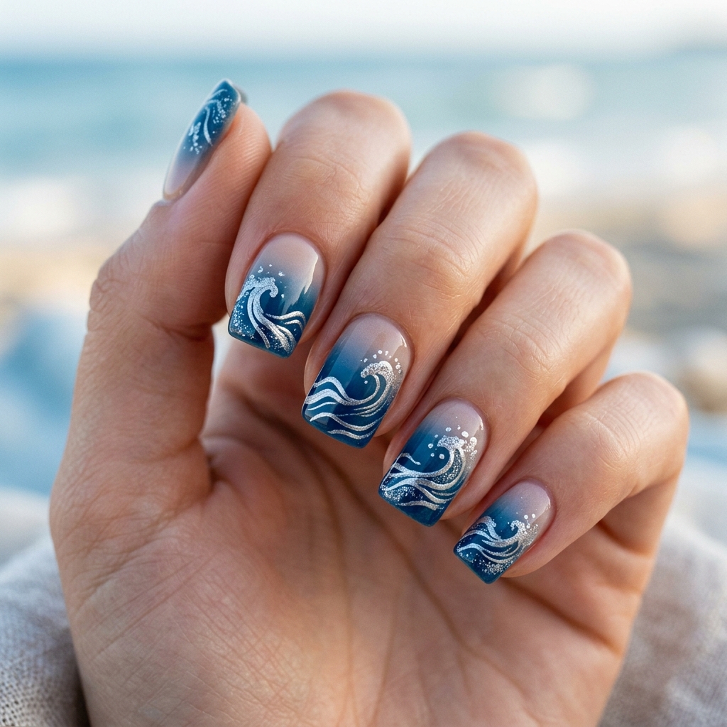 Blue and Silver Nail Designs Ideas: 30 Stunning Looks to Try Now 30 Ocean Blue and Silver Nail Designs Ideas